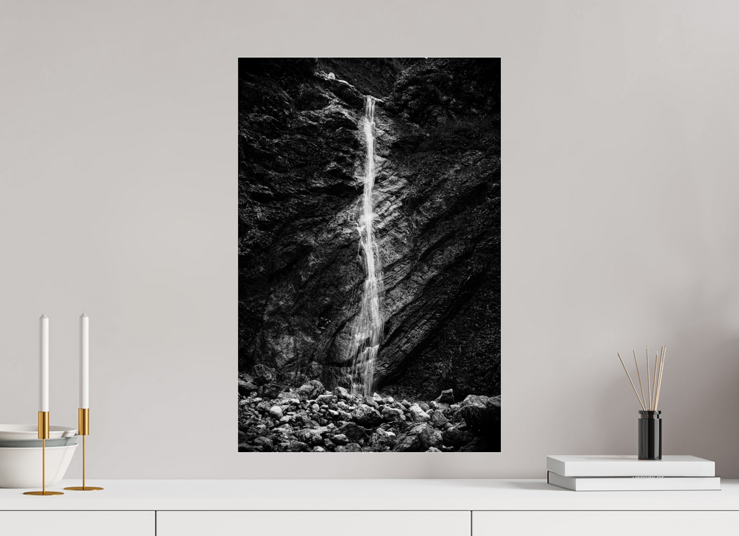 Berge - Wasserfall