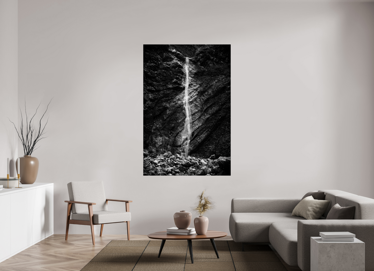 Berge - Wasserfall