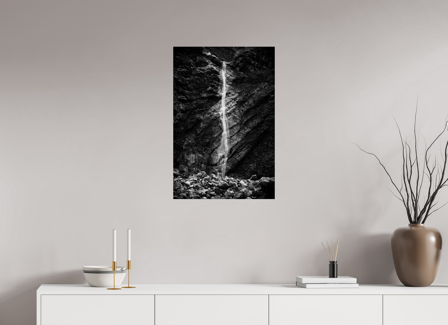 Berge - Wasserfall