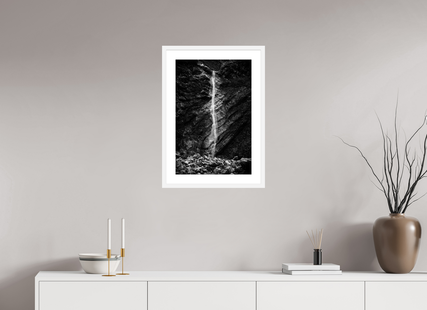 Berge - Wasserfall