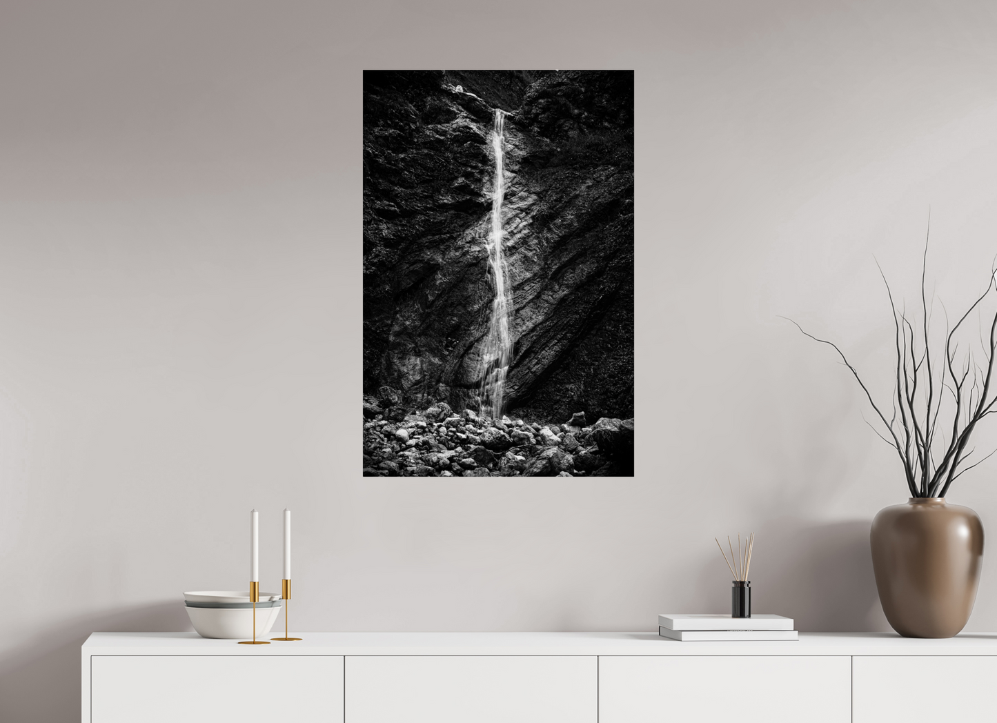 Berge - Wasserfall